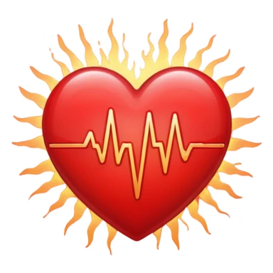 heart showing high pressure sticker