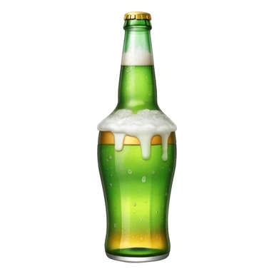 cold beer bottle sticker