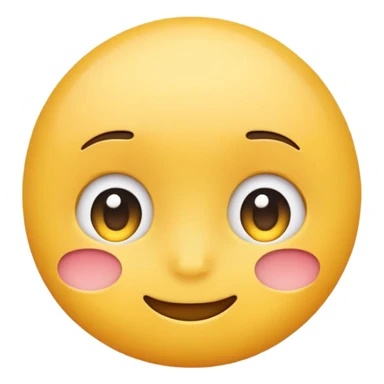 a shy emoji face sticker