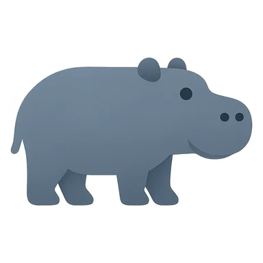 Hippopotamus sticker