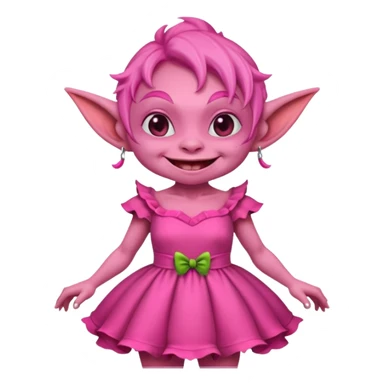 Goblin pink dress  sticker