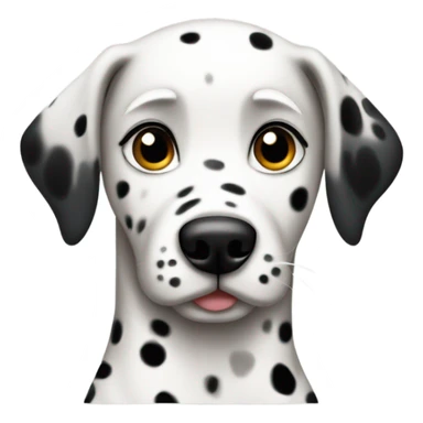 A Dalmatian in a crop too sticker
