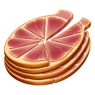 fette sottili  di prosciutto cotto chiaro  (Ham) sticker