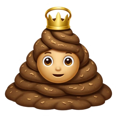 Poop with halo sticker