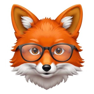 Zorro con lentes  sticker