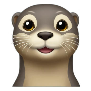 Loutre-qui-boit sticker
