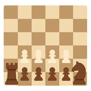 The opening phase of a chess game sticker