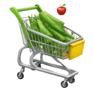 grocery cart sticker