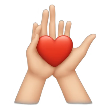 Hand zeichen herz sticker