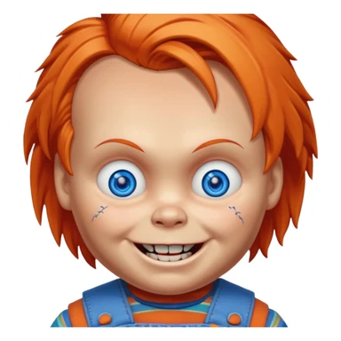 Un emojin de chuky sticker