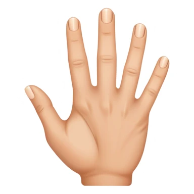 Right hand missing ring finger  sticker