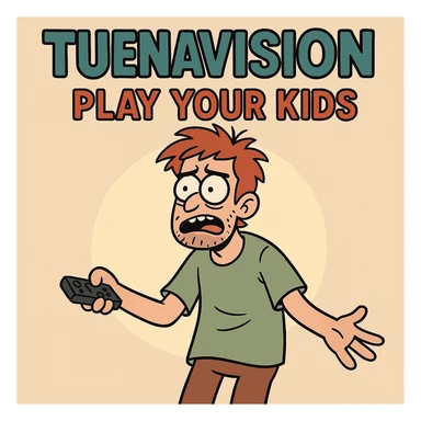 TUENAVISION play your kids sticker