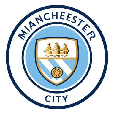 Manchester city logo sticker