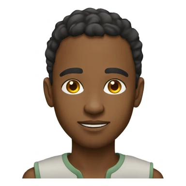 Young and modern Ethiopian man sticker