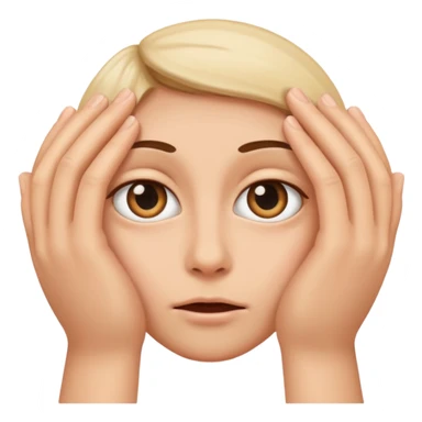 Peeking eyes through fingers sticker