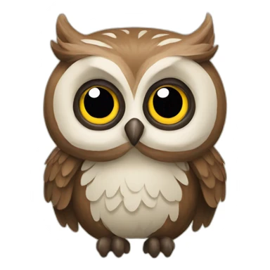 forest owl sticker