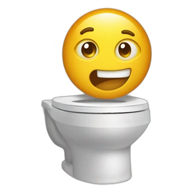 du pipi sur une toilet sticker