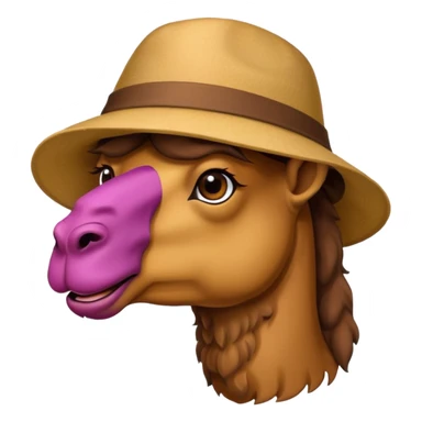 camel with hat sticker
