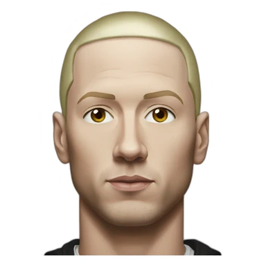Eminem rapper portrait sticker