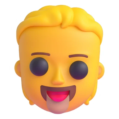 Tyler Durden from Fight Club, 3D emoji style sticker