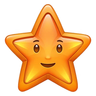 i want star in orange sticker