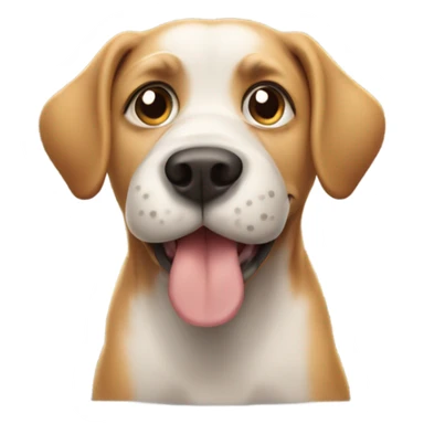 A dog farting sticker