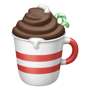 Peppermint hot chocolate  sticker