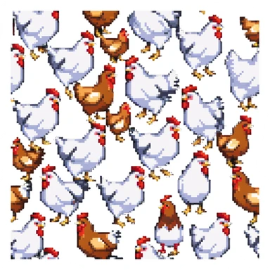 farm chicken sticker