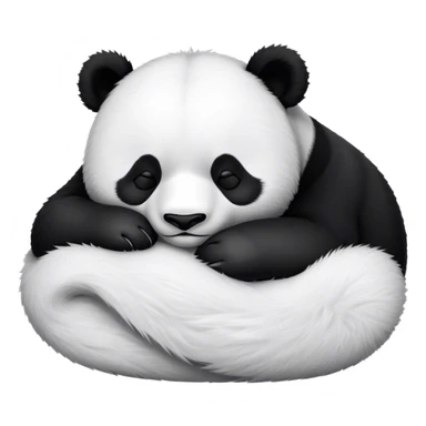 Panda sleeping sticker