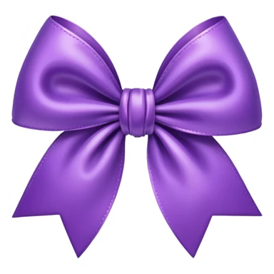 purple bow w hearts sticker