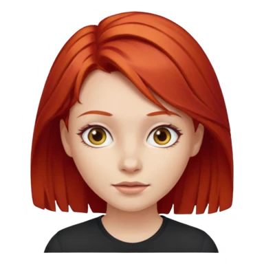 Niña con pelo rojo  sticker