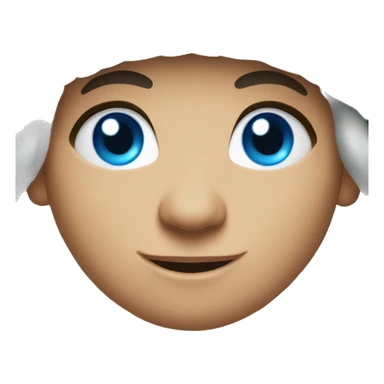 christmas elf blue eyes  sticker