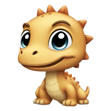 a baby dinosa sticker