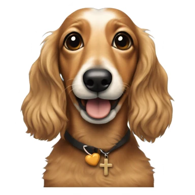 A cross between jerry garcia and a daschund sticker