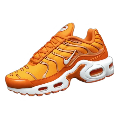 Nike air Max plus orange sticker