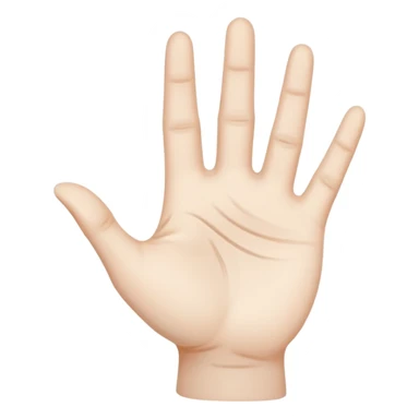 open palm with mystical lines sticker