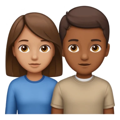 Happy Victory day। A banner is standing with a boy on one side and a girl on the other. sticker