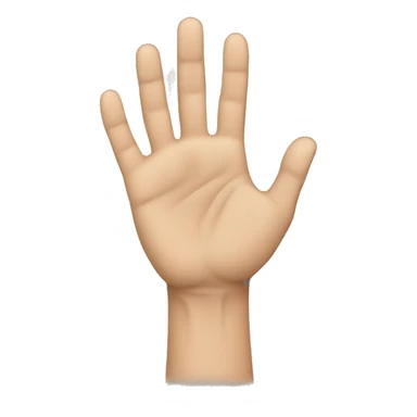 vertical hand and horizontal  sticker