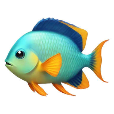 tropical fish sticker
