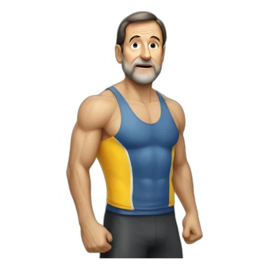 rajoy gym rat sticker