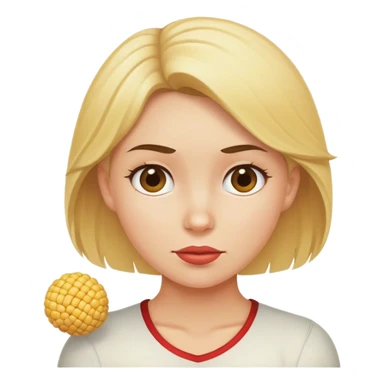 Blonde cornball sticker