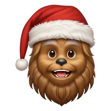 chewbacca santa sticker