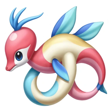 Colorful Exotic Meloetta-Milotic-Crsselia-Primarina-Kirby-Fakémon-creature-hybrid sticker