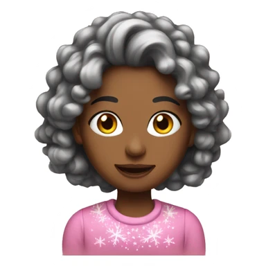 Pink Christmas sticker