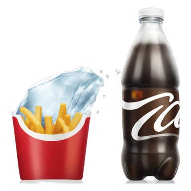 Mcdonalds large fountain diet coke with extra ice  sticker