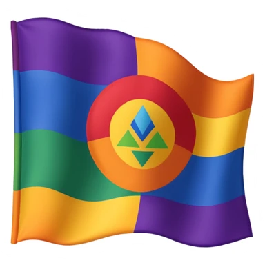 7 chakra color flag sticker