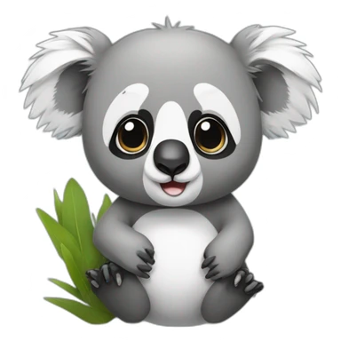 Koala câlin panda sticker