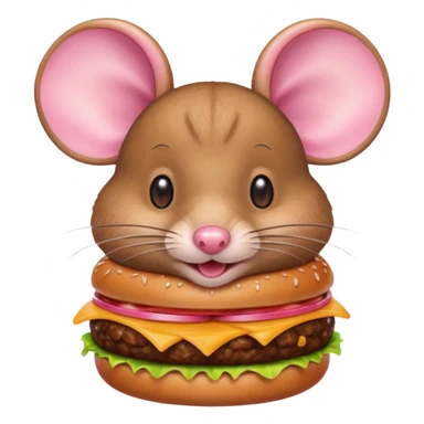 Mouse eating at Wendy’s ￼ sticker