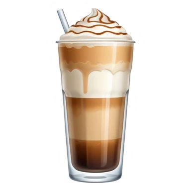 Ice latte without the whipped cream  sticker