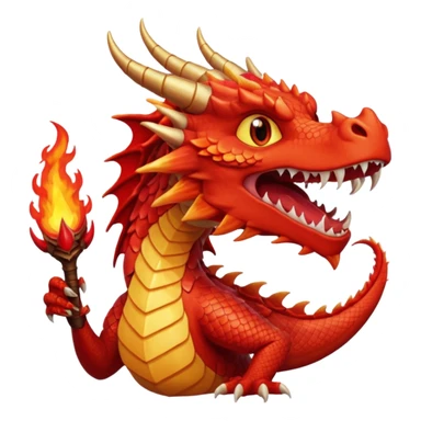 dragon rouge sticker